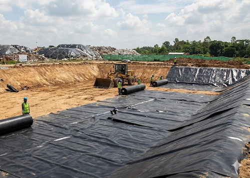 আবর্জনা ব্যবস্থাপনা ও ল্যান্ডফিল প্রজেক্টে জিও মেমব্রেন